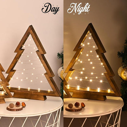 MerryGlow™ Trees - Wooden Lighted Christmas Trees