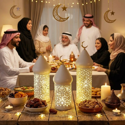 Ramadan Decorative LED Lantern - Set of 3
