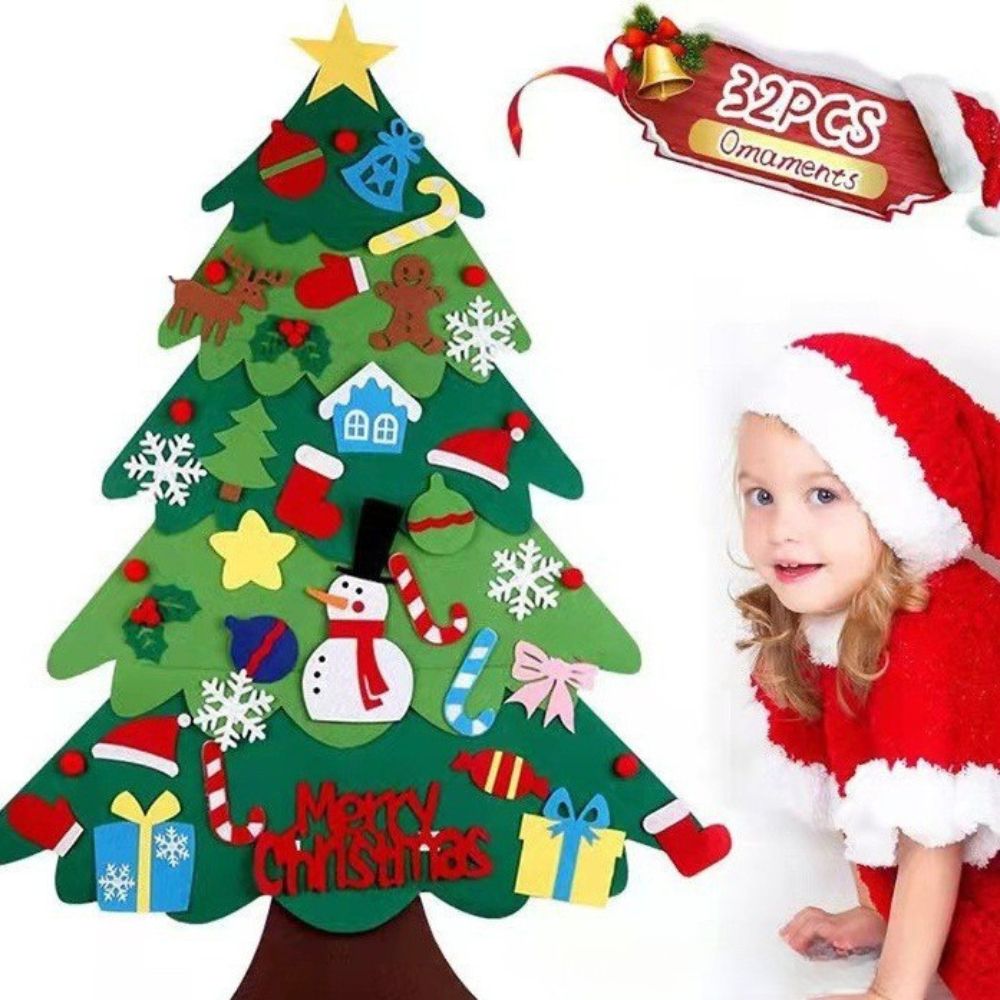 My First Christmas Tree™ – DIY Felt Set with Lights & Ornaments