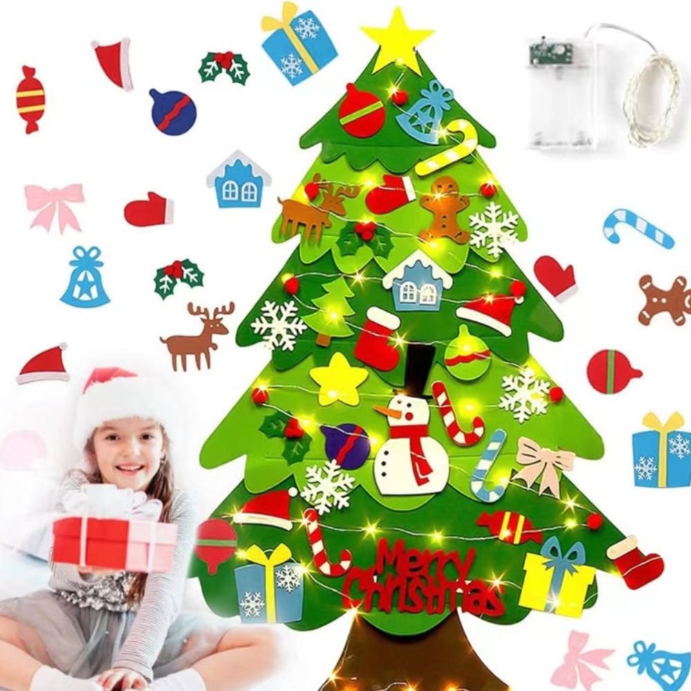 My First Christmas Tree™ – DIY Felt Set with Lights & Ornaments