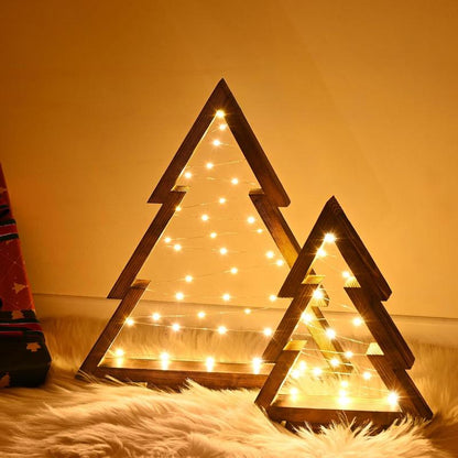 MerryGlow™ Trees - Wooden Lighted Christmas Trees