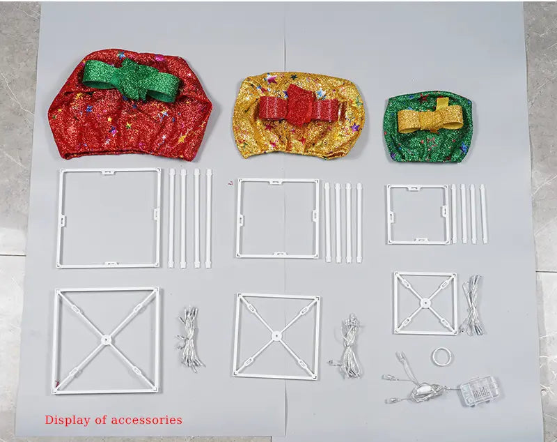 GlowGift™ – 3-Pack LED Christmas Gift Boxes