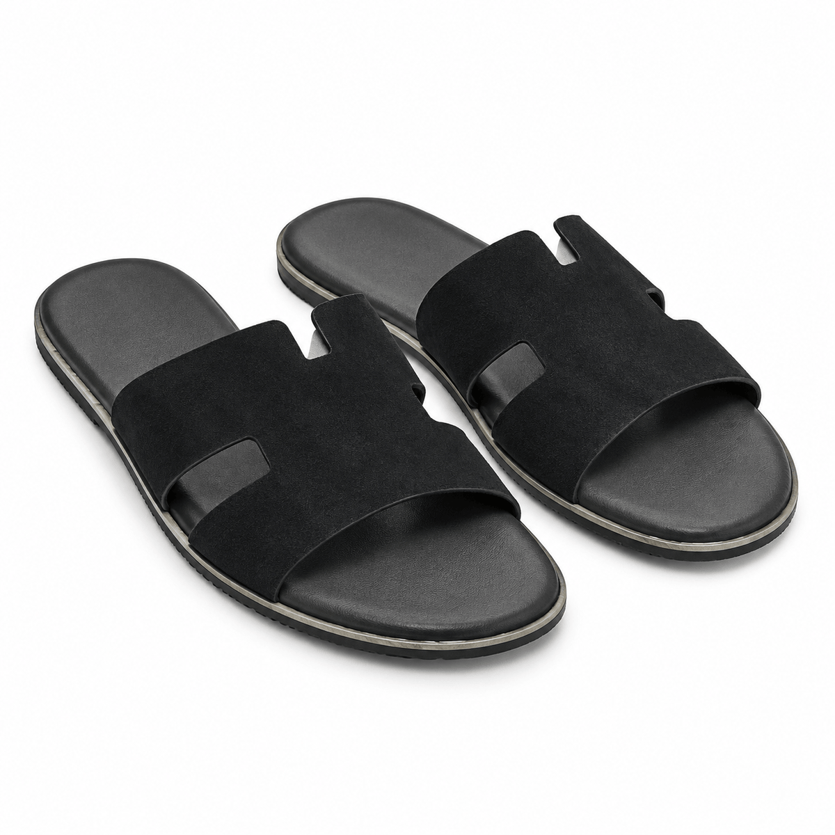 Men's Alaric Suede-Look Cutout Slides