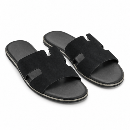 Men's Alaric Suede-Look Cutout Slides