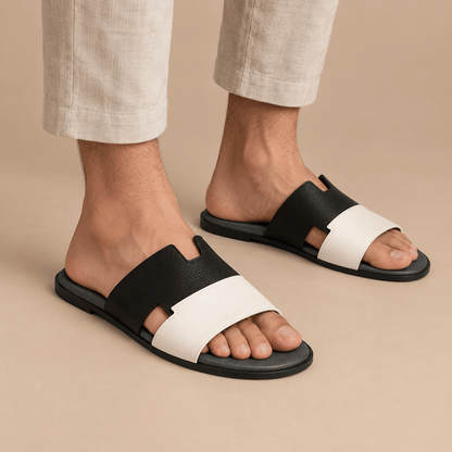 Men's Alaric Suede-Look Cutout Slides
