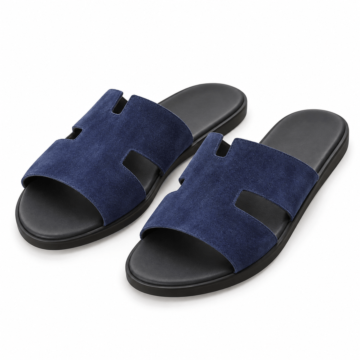 Men's Alaric Suede-Look Cutout Slides