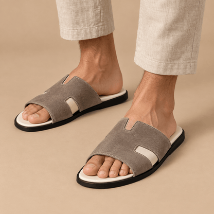 Men's Alaric Suede-Look Cutout Slides