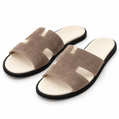 Men's Alaric Suede-Look Cutout Slides