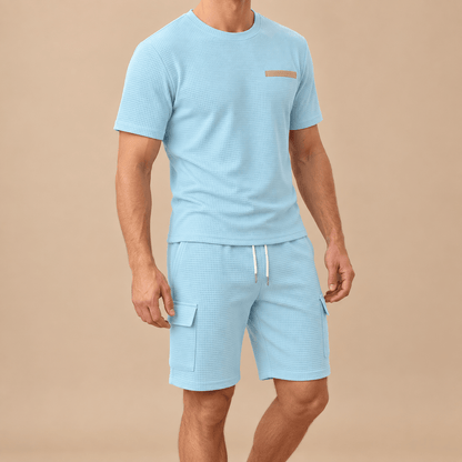 Men's Alden Waffle-Knit Pocket Shorts Set