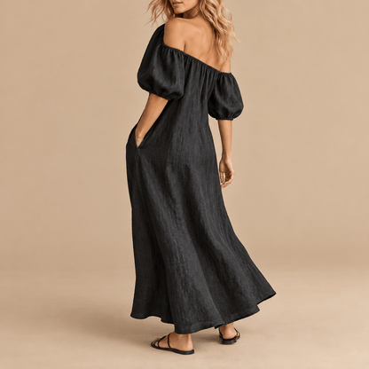 Women's Amara Bardot Linen Maxi Dress