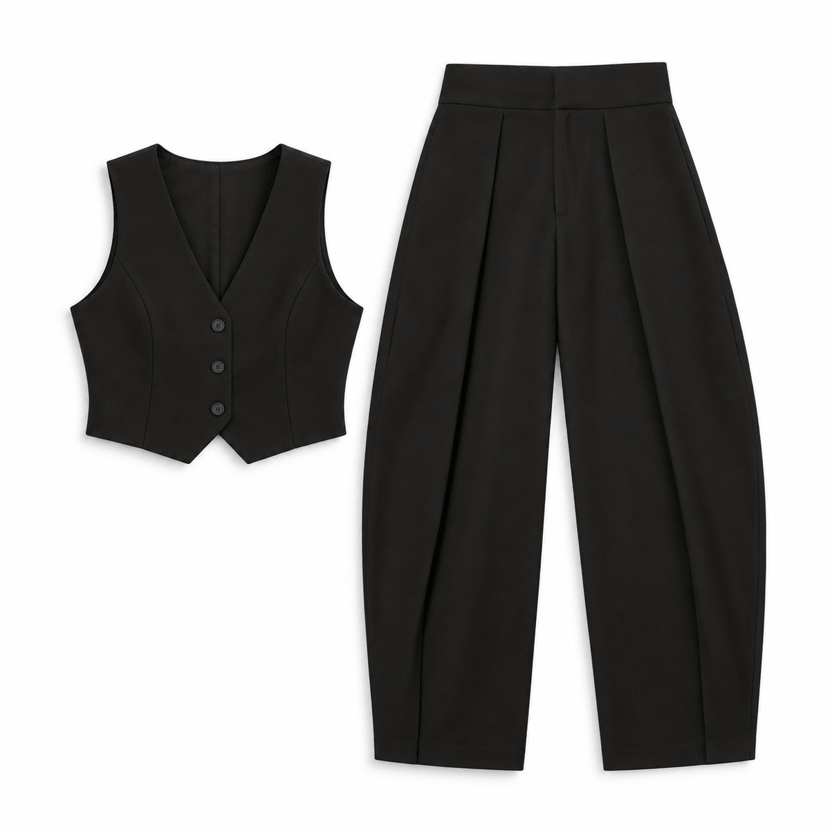 Women's Marielle Tailored Pleat Barrel Trousers