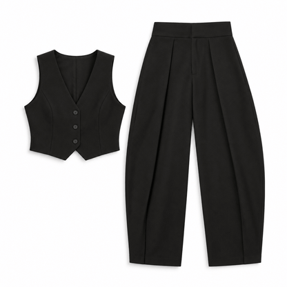 Women's Marielle Tailored Pleat Barrel Trousers