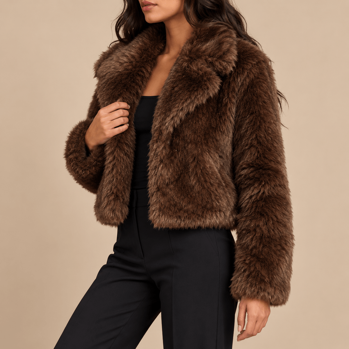 Women's Evelina Plush Shaggy Faux-Fur Jacket