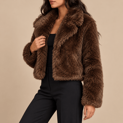 Women's Evelina Plush Shaggy Faux-Fur Jacket
