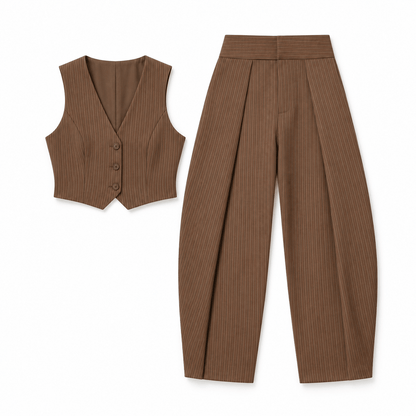 Women's Marielle Tailored Pleat Barrel Trousers