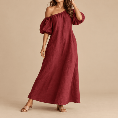 Women's Amara Bardot Linen Maxi Dress