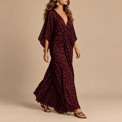 Women's Sienna Wildcat Draped-Waist Maxi Dress