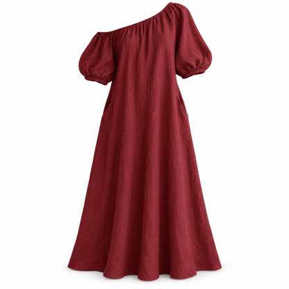 Women's Amara Bardot Linen Maxi Dress