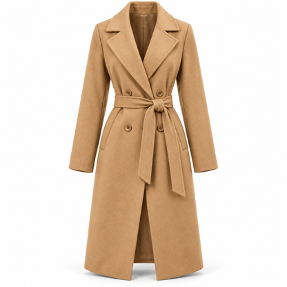 Women's Vivienne Belted Double-Breasted Longline Coat