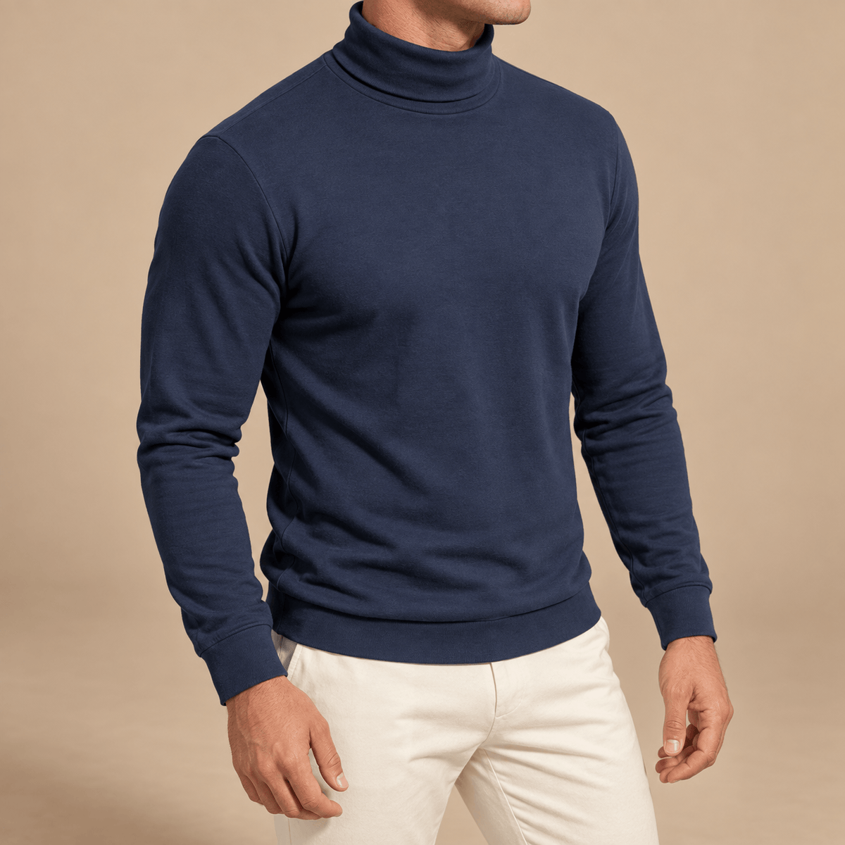 Men's Cedric Soft-Touch Roll-Neck Top