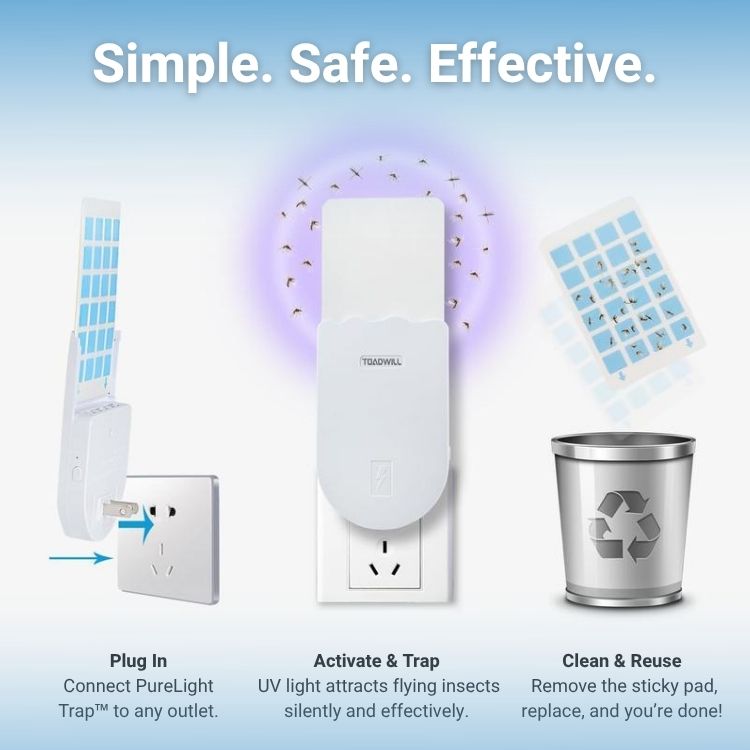 PureLight Trap™ - Safe & Silent UV Fly Trap