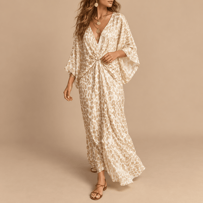 Women's Sienna Wildcat Draped-Waist Maxi Dress