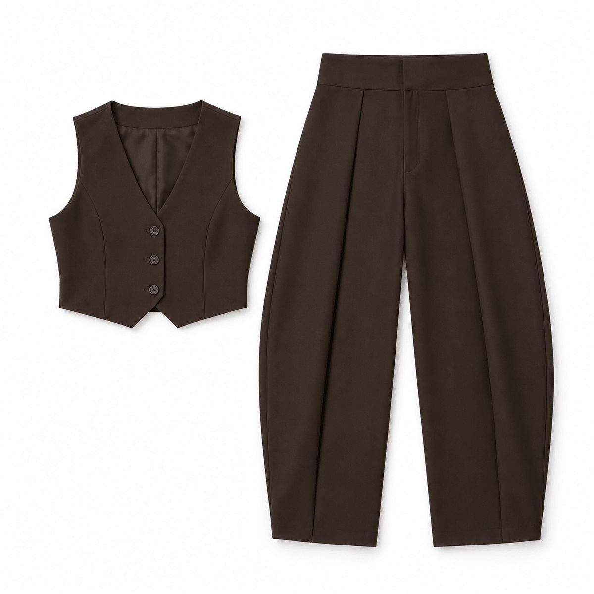 Women's Marielle Tailored Pleat Barrel Trousers