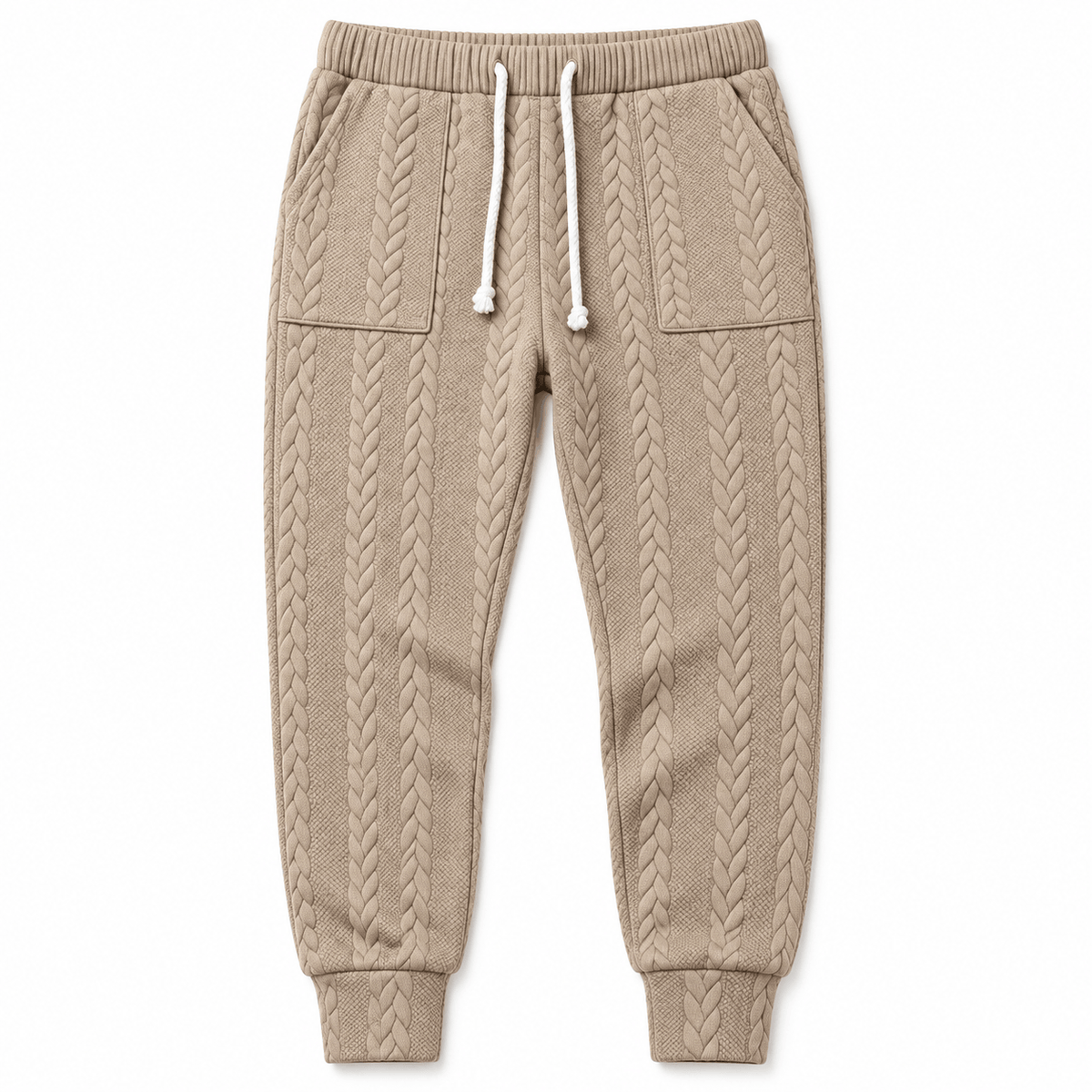 Men's Evander Heritage Cable-Texture Joggers