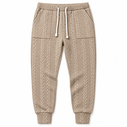 Men's Evander Heritage Cable-Texture Joggers