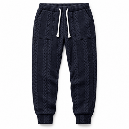 Men's Evander Heritage Cable-Texture Joggers