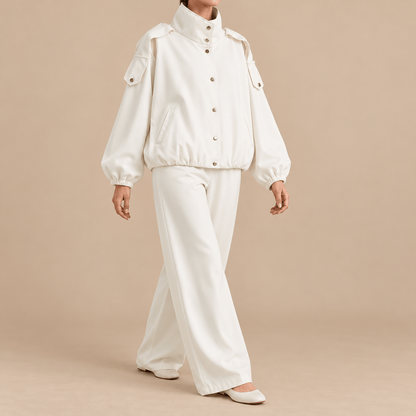Women's Aurelia Sculpted Funnel-Neck Utility Jacket