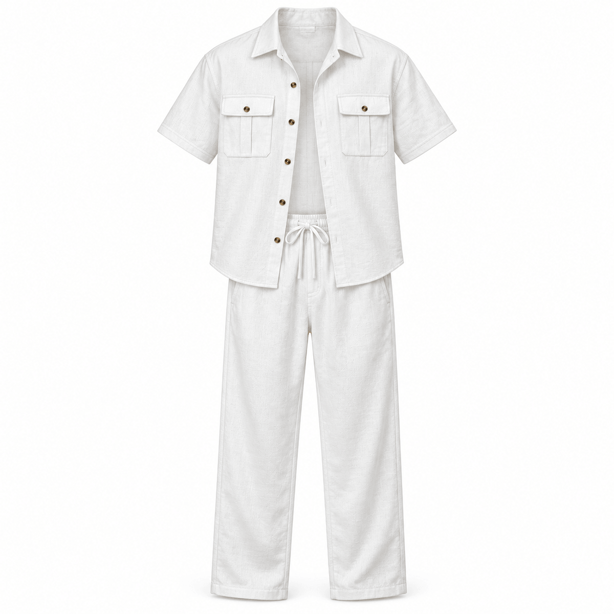 Men's Matteo Relaxed Linen-Style Trouser Set