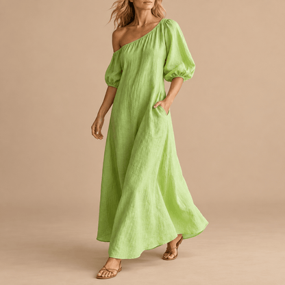 Women's Amara Bardot Linen Maxi Dress