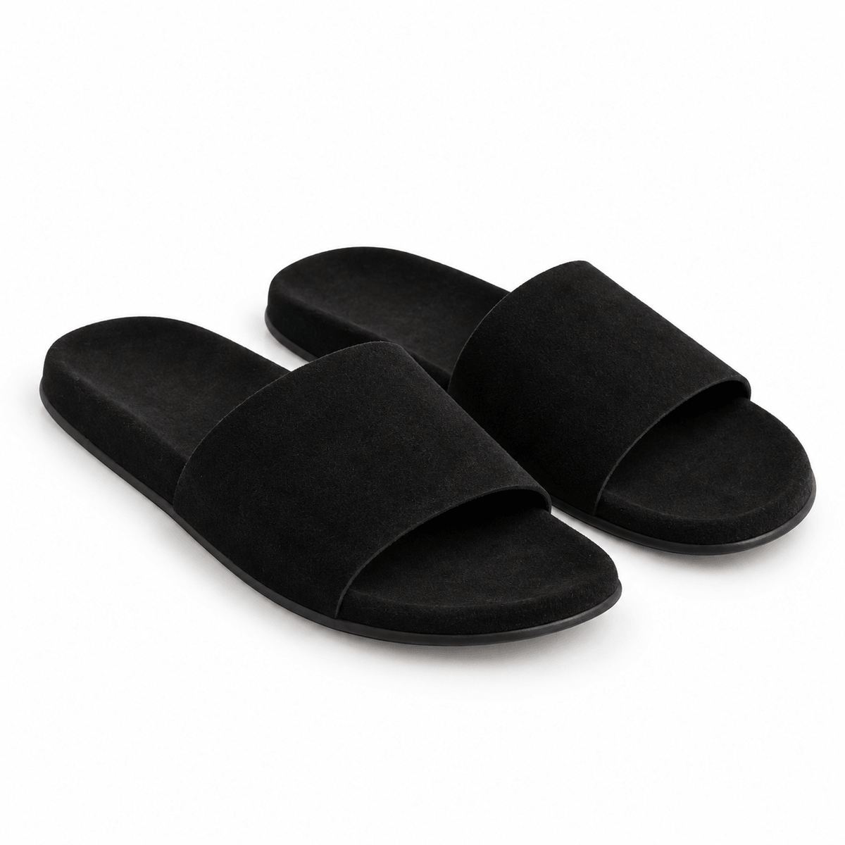 Men's Lucian Suede-Look Minimalist Slides