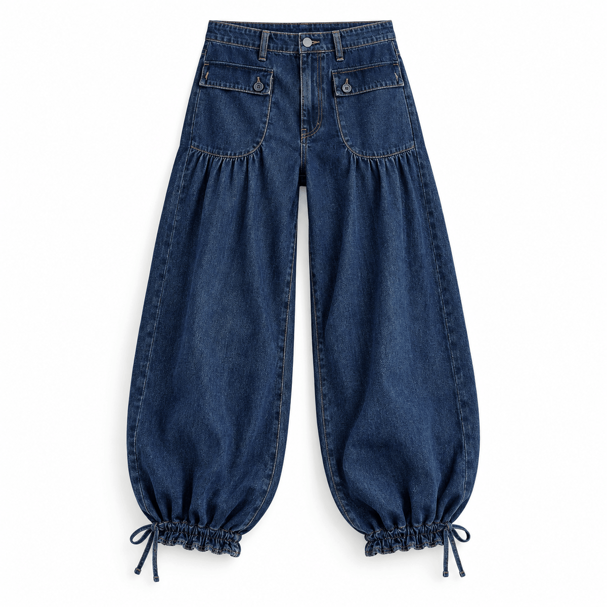 Women's Marielle Utility-Pocket Wide-Leg Jeans