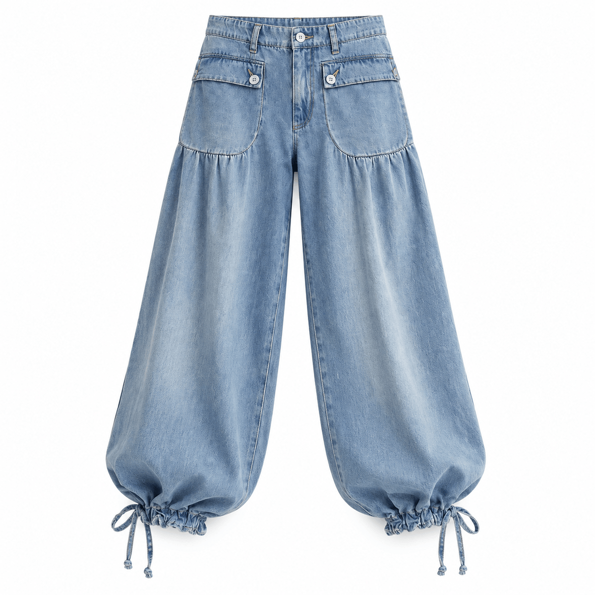 Women's Marielle Utility-Pocket Wide-Leg Jeans