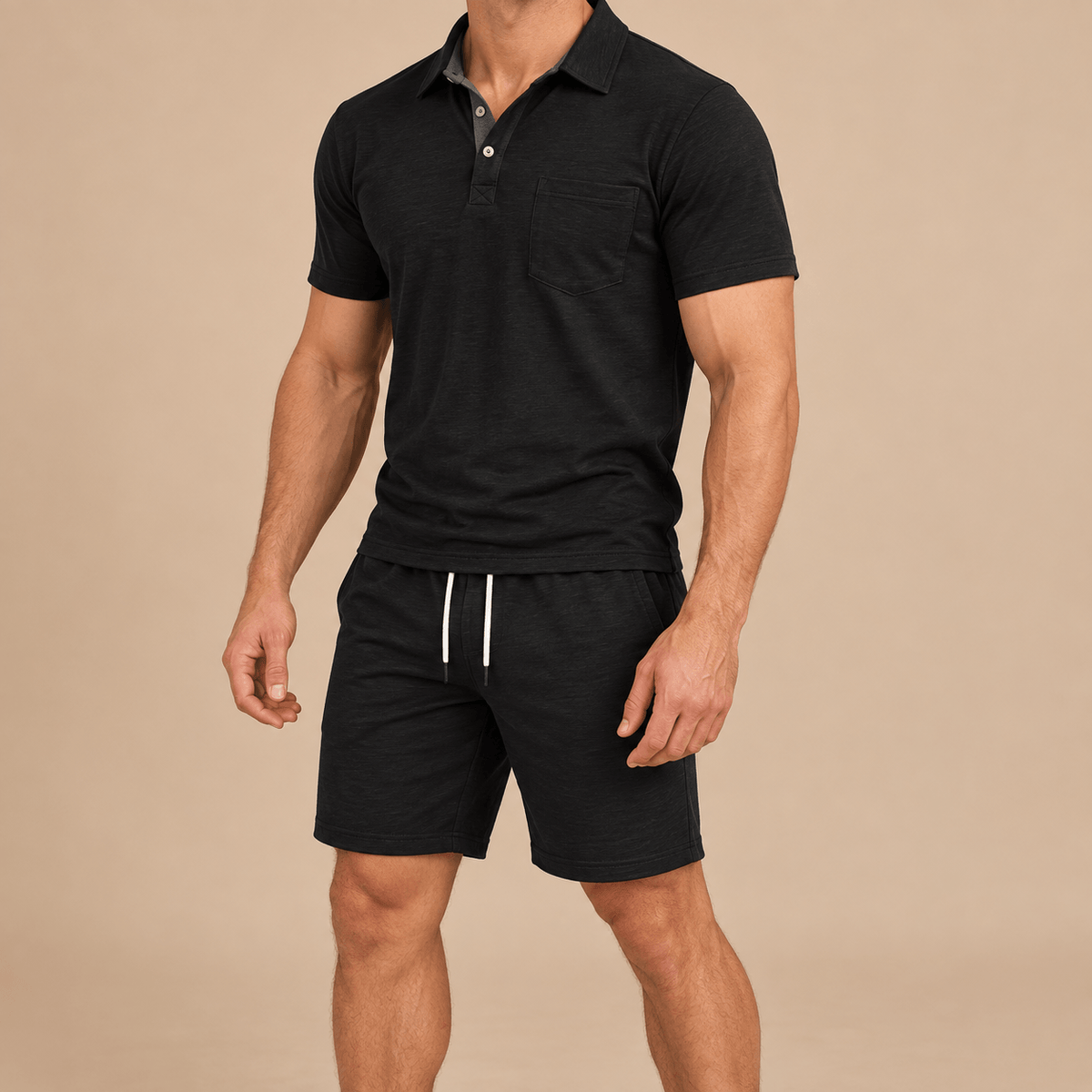 Men's Matteo Riviera Polo Shorts Set
