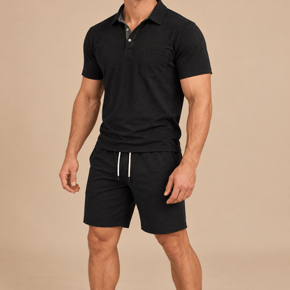 Men's Matteo Riviera Polo Shorts Set