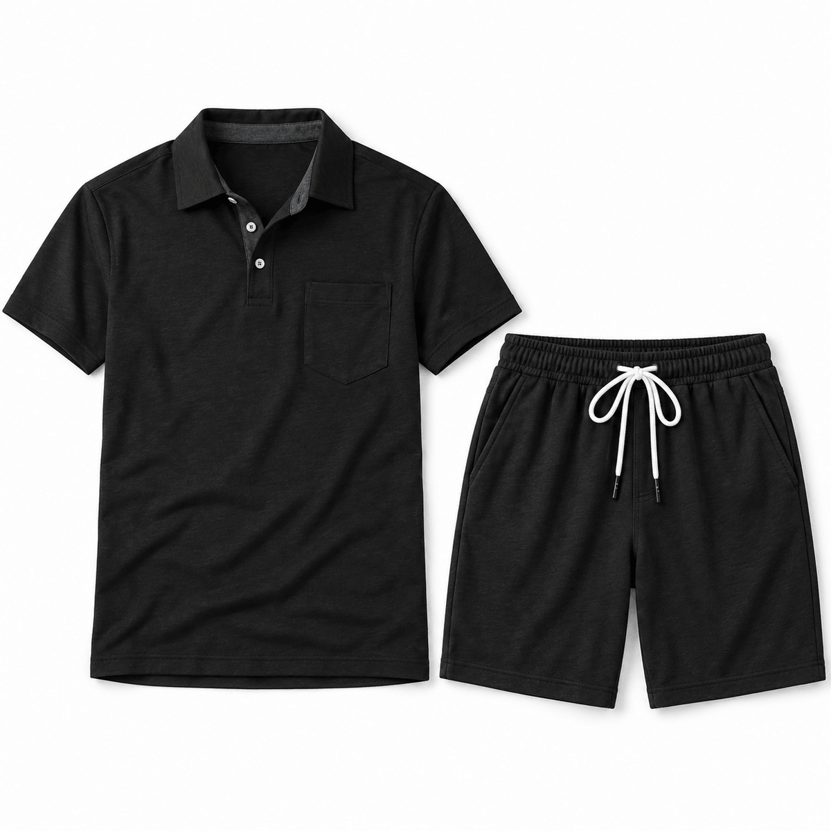 Men's Matteo Riviera Polo Shorts Set