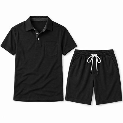 Men's Matteo Riviera Polo Shorts Set