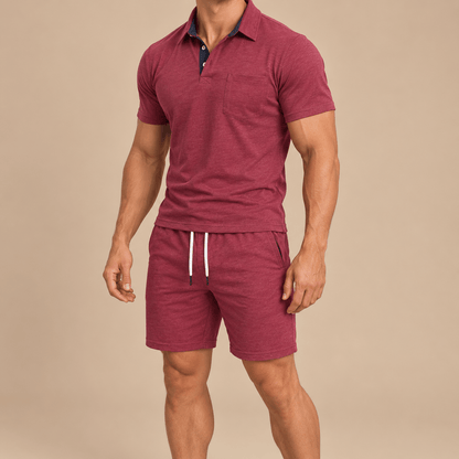 Men's Matteo Riviera Polo Shorts Set