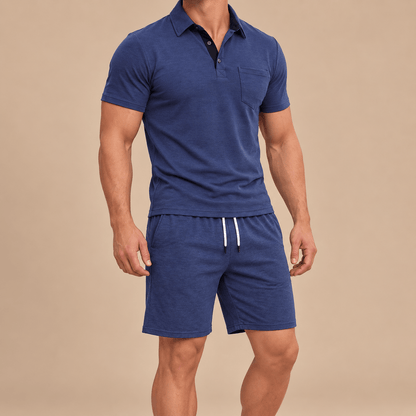 Men's Matteo Riviera Polo Shorts Set