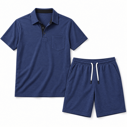 Men's Matteo Riviera Polo Shorts Set
