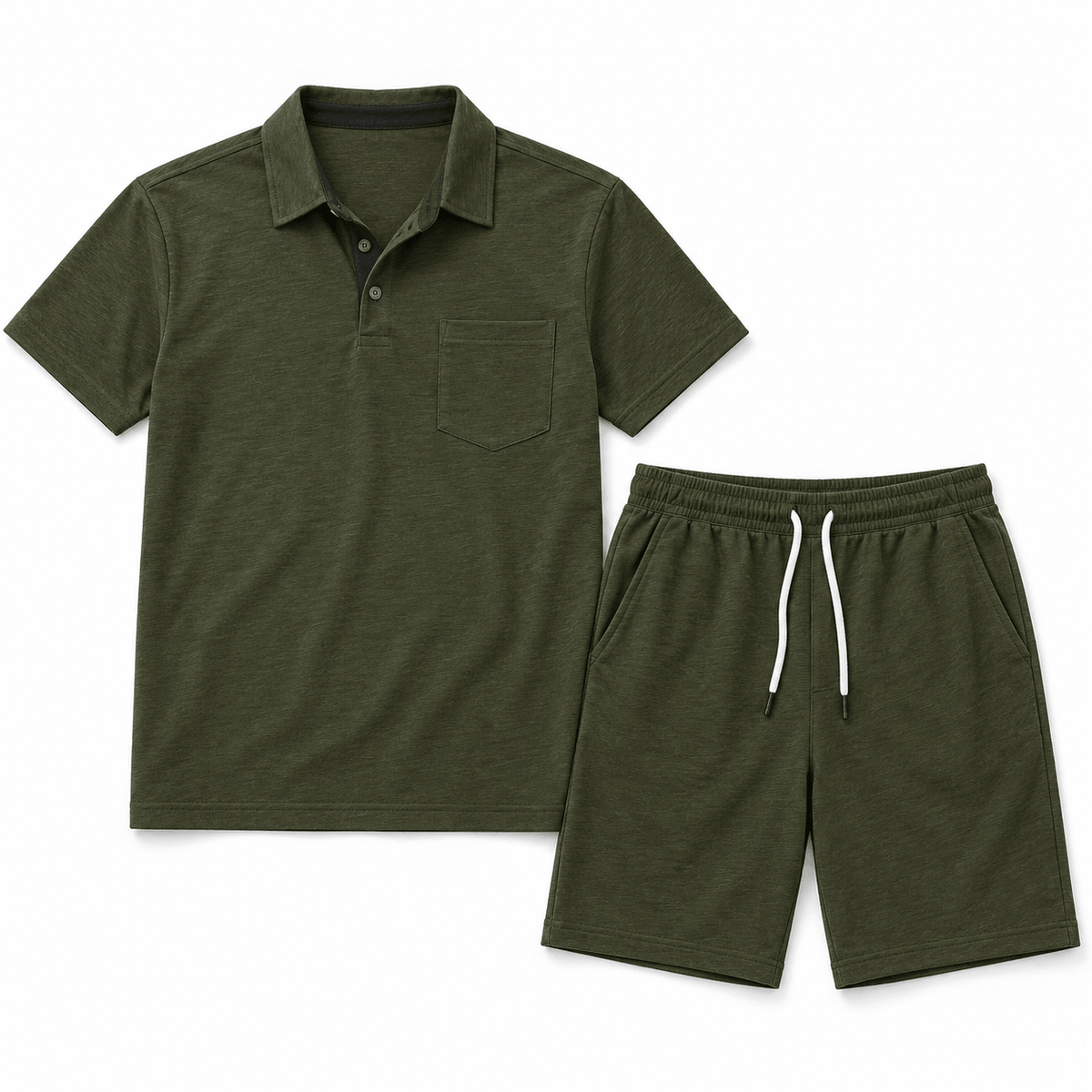 Men's Matteo Riviera Polo Shorts Set