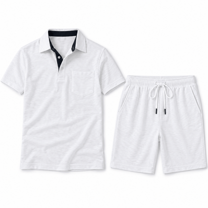 Men's Matteo Riviera Polo Shorts Set