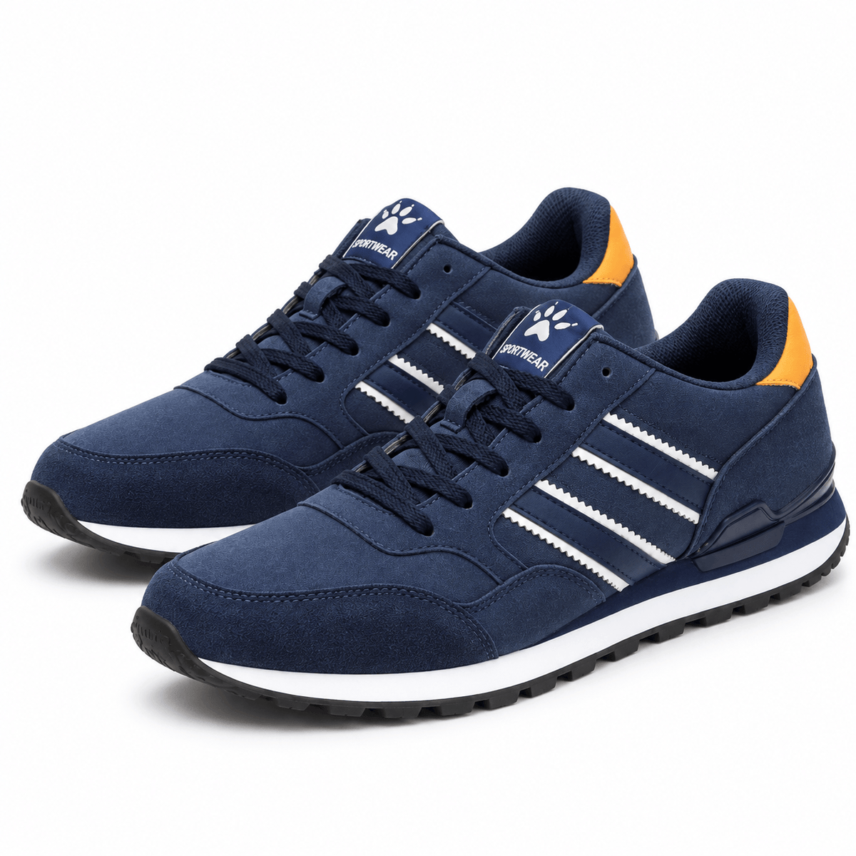 Men's Adrian Suede-Look Lace-Up Trainers