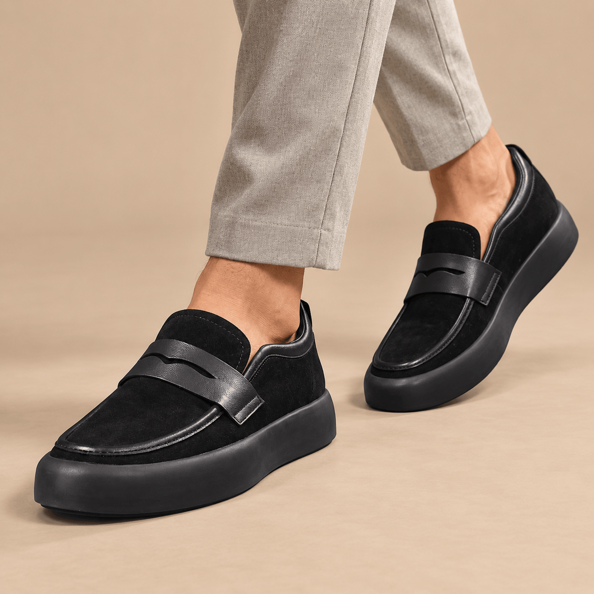 Men's Alaric Buckled Leather Comfort Loafers