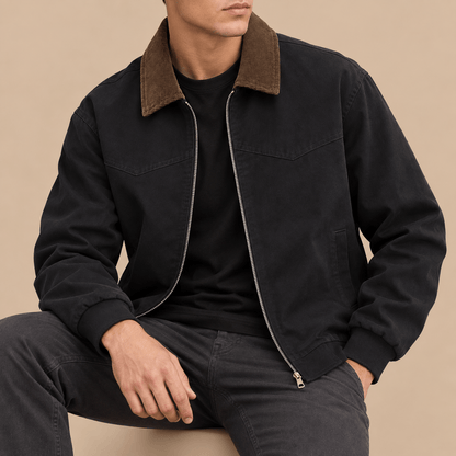 Men's Alden Heritage Collar Cotton Bomber Jacket