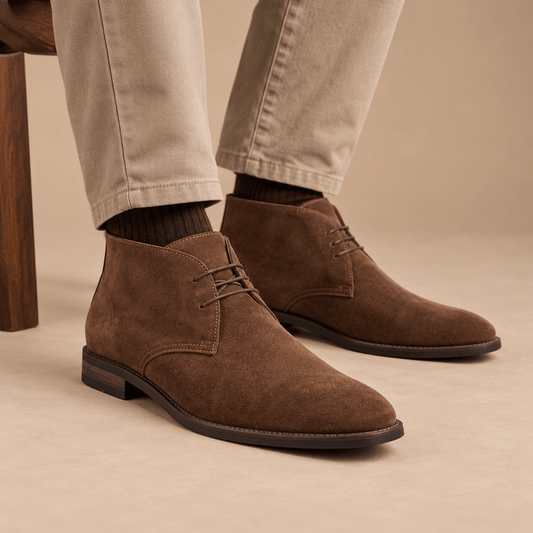 Men's Alden Suede-Look Lace-Up Chukka Boots