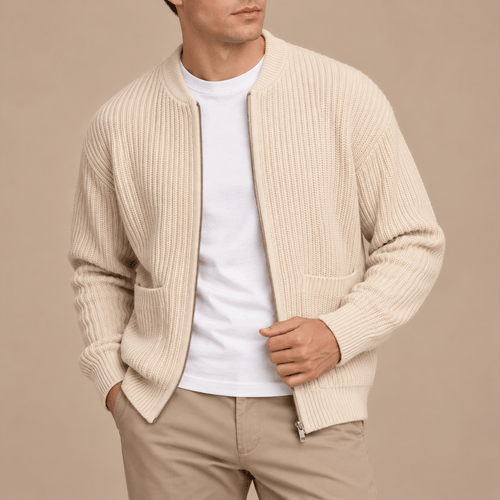 Men's Alderton Ribbed Zip Cardigan